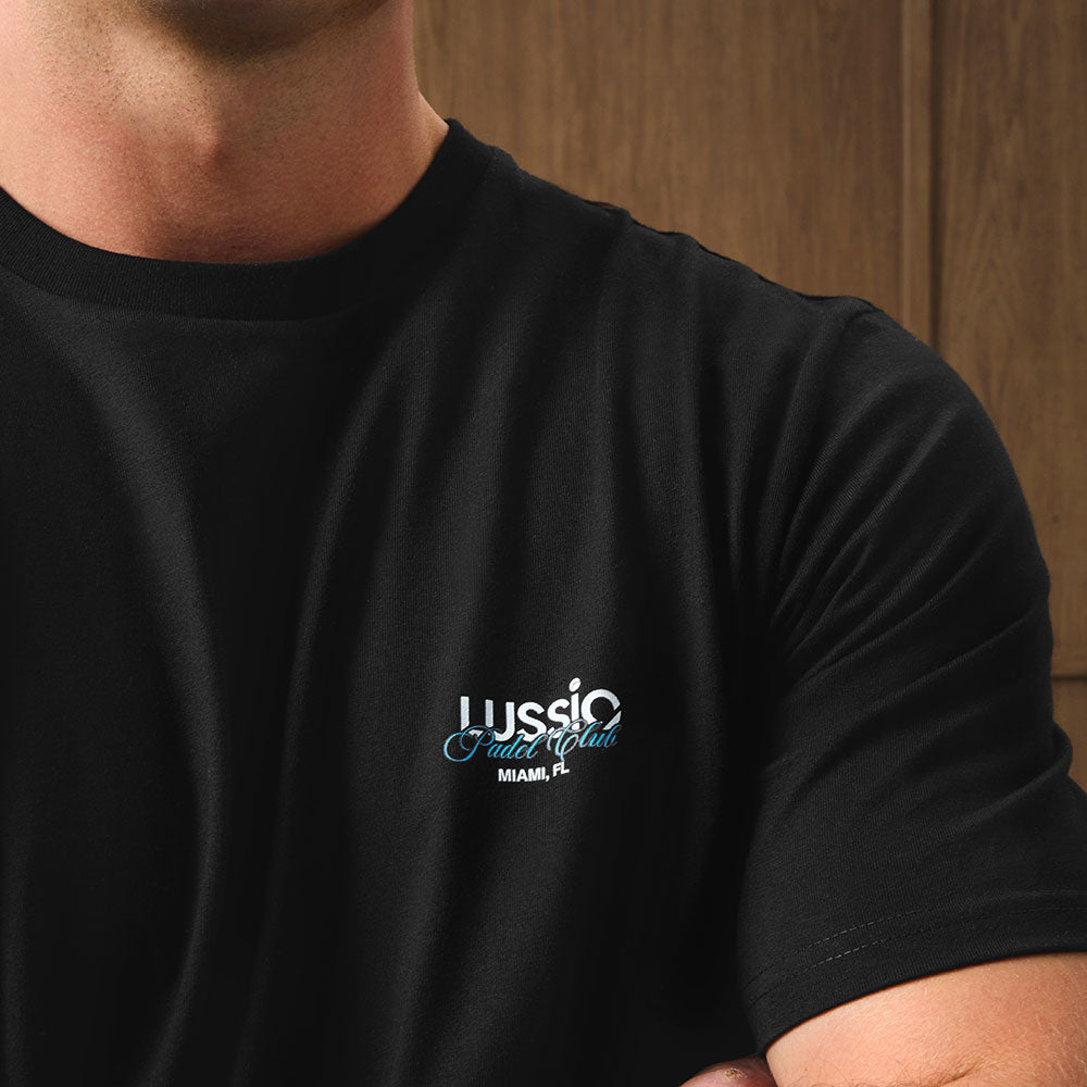 Black/Blue Padel Tee