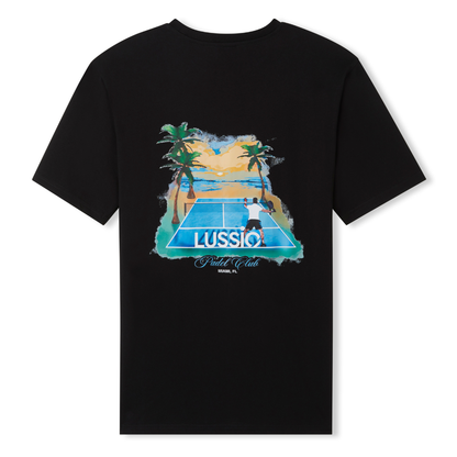 Black/Blue Padel Tee