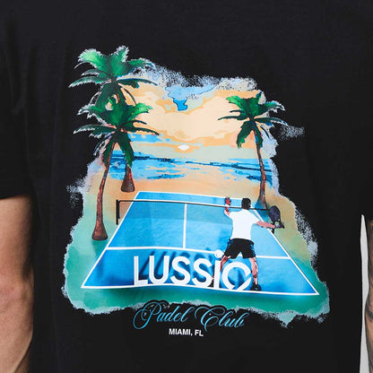 Black/Blue Padel Tee