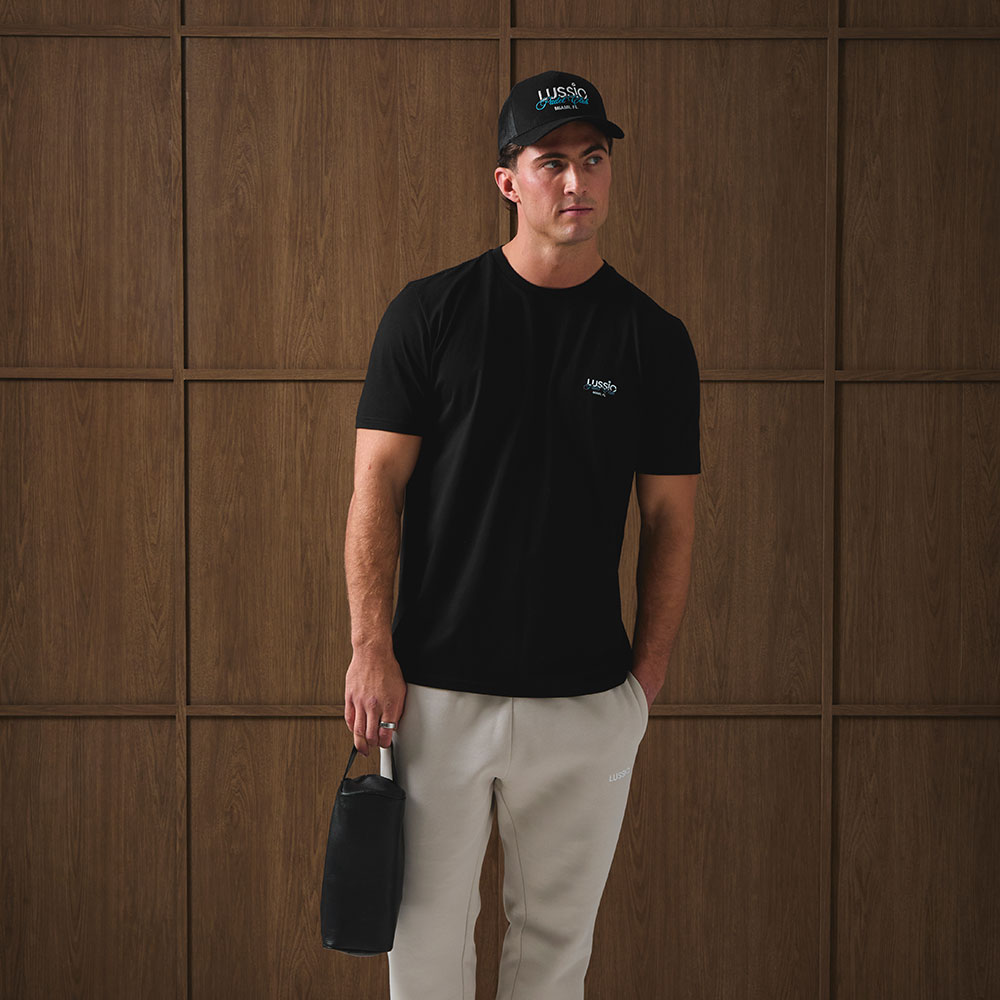 Black/Blue Padel Tee